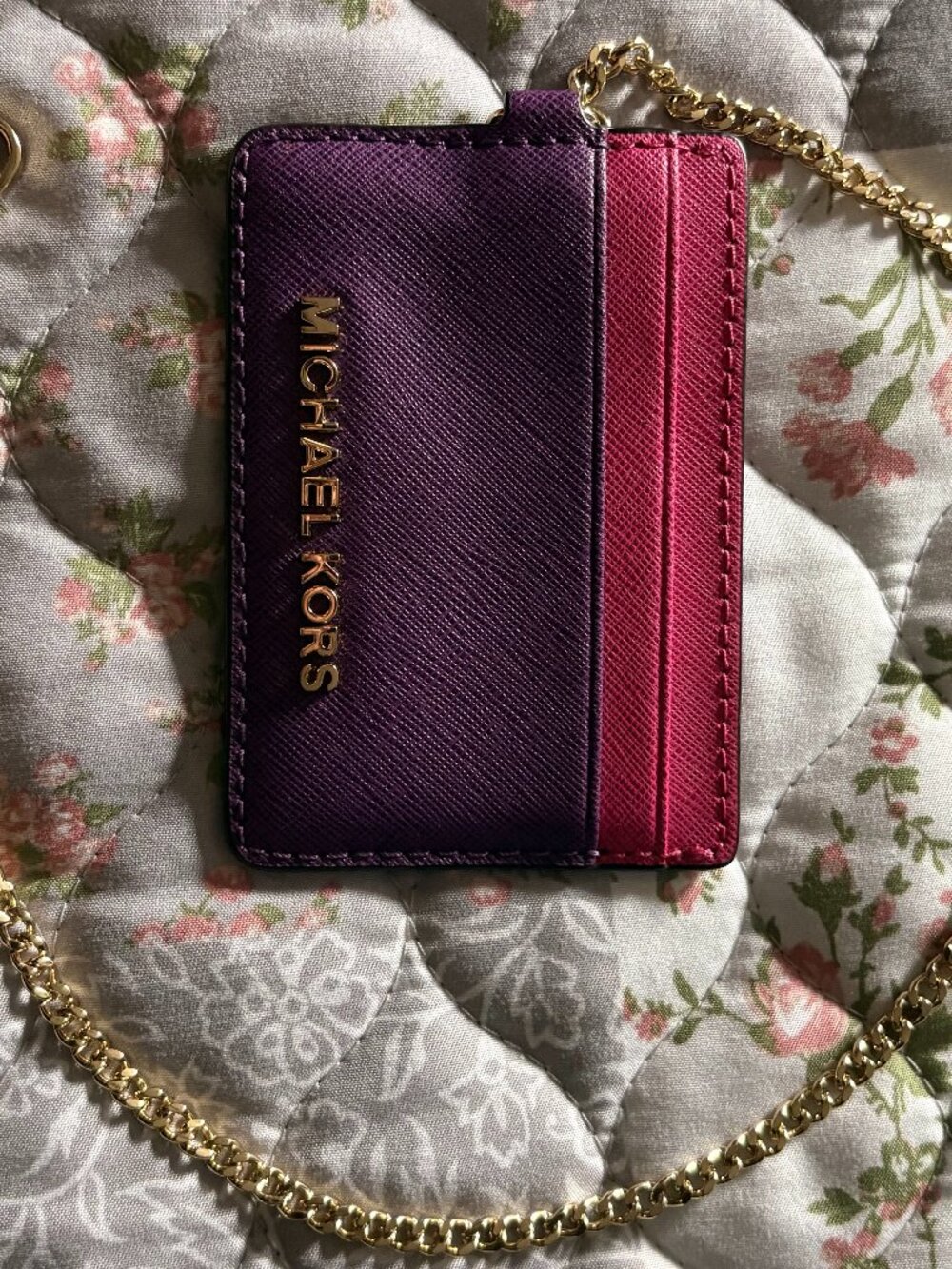 Michael Kors Wallet (With Pocket Chain)